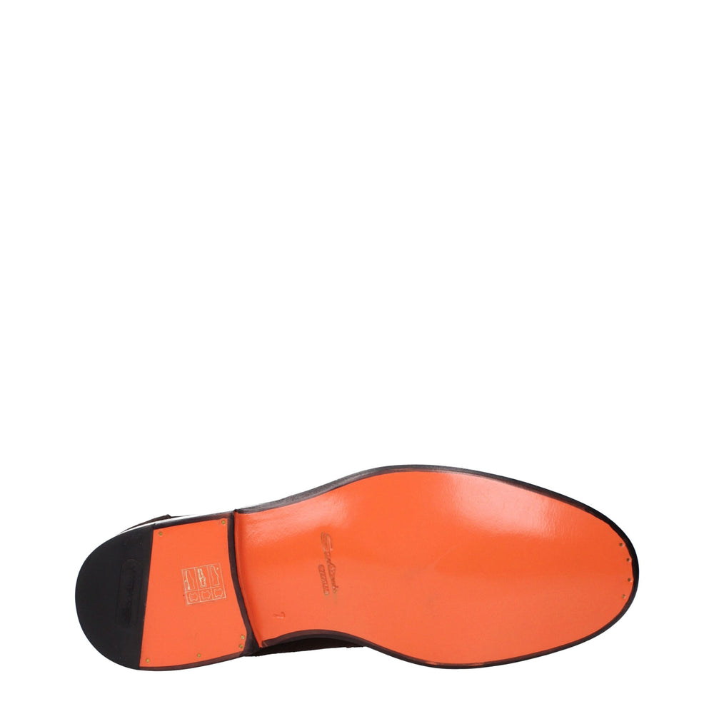 Santoni Slip-On Loafers από Σουέντ σε Καφέ