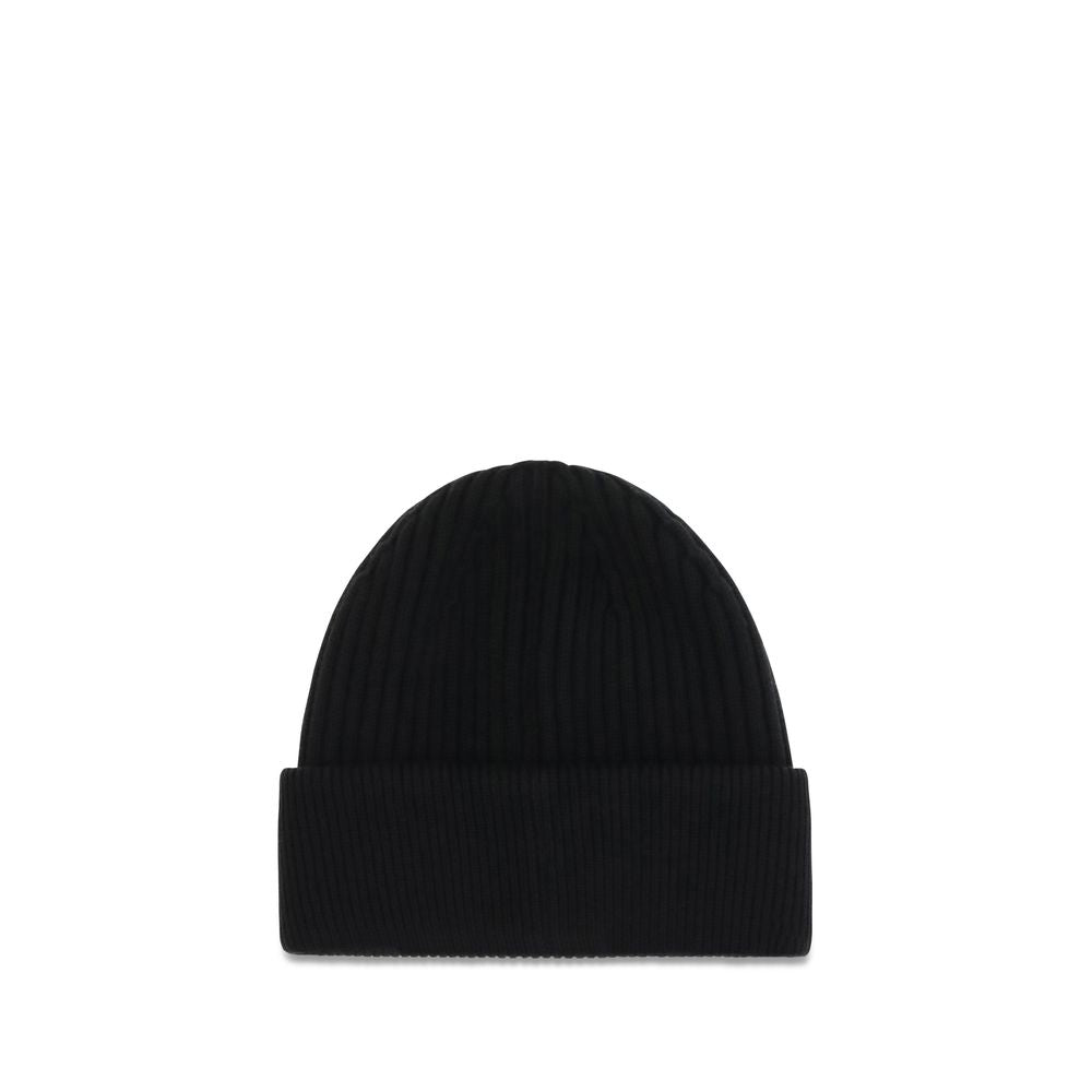 Dolce & Gabbana 70% Merino Wool Beanie in Black