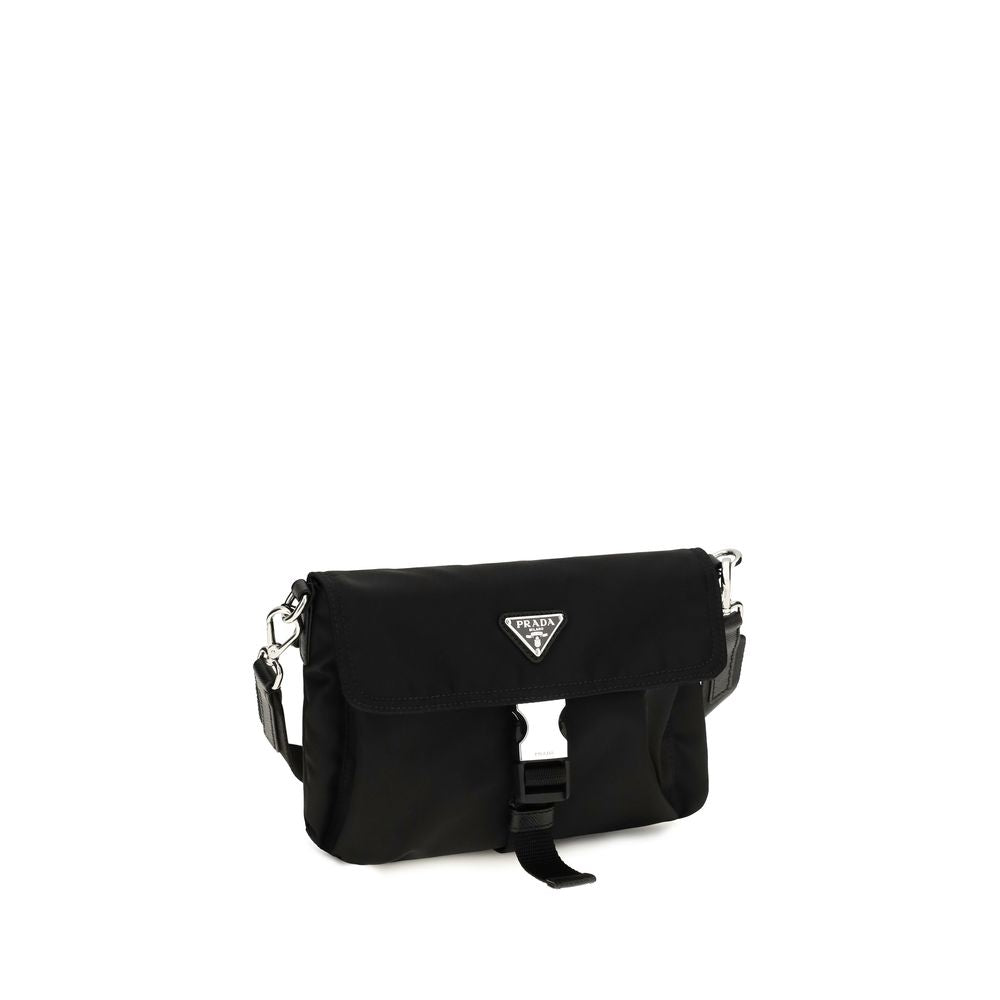 Prada Re-Nylon Shoulder Bag in Black