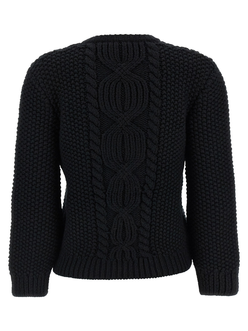 Saint Laurent 100% Wool Cardigan in Black