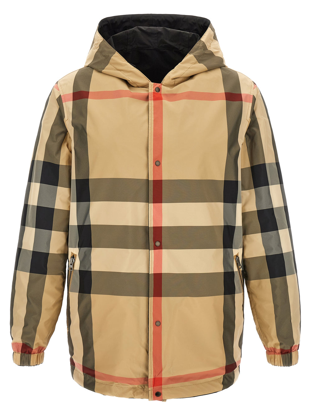 Black Polyester Coat