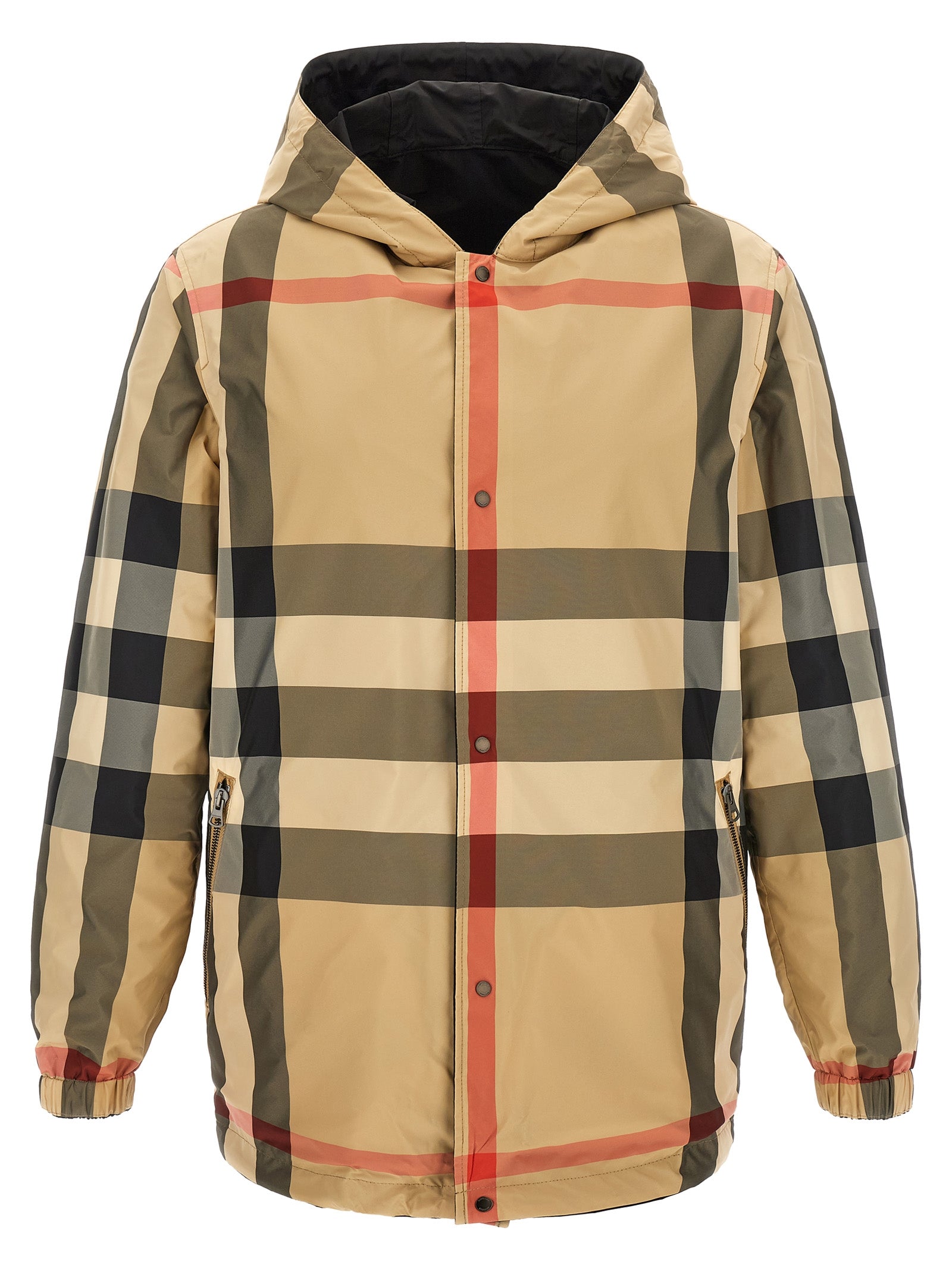 Burberry Reversible Hooded Jacket in Black