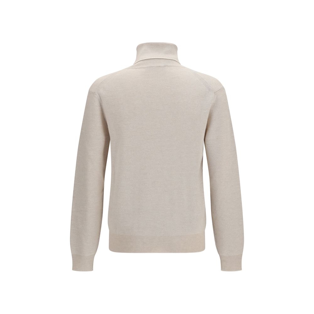 Brioni Cashmere Blend Turtleneck in Beige