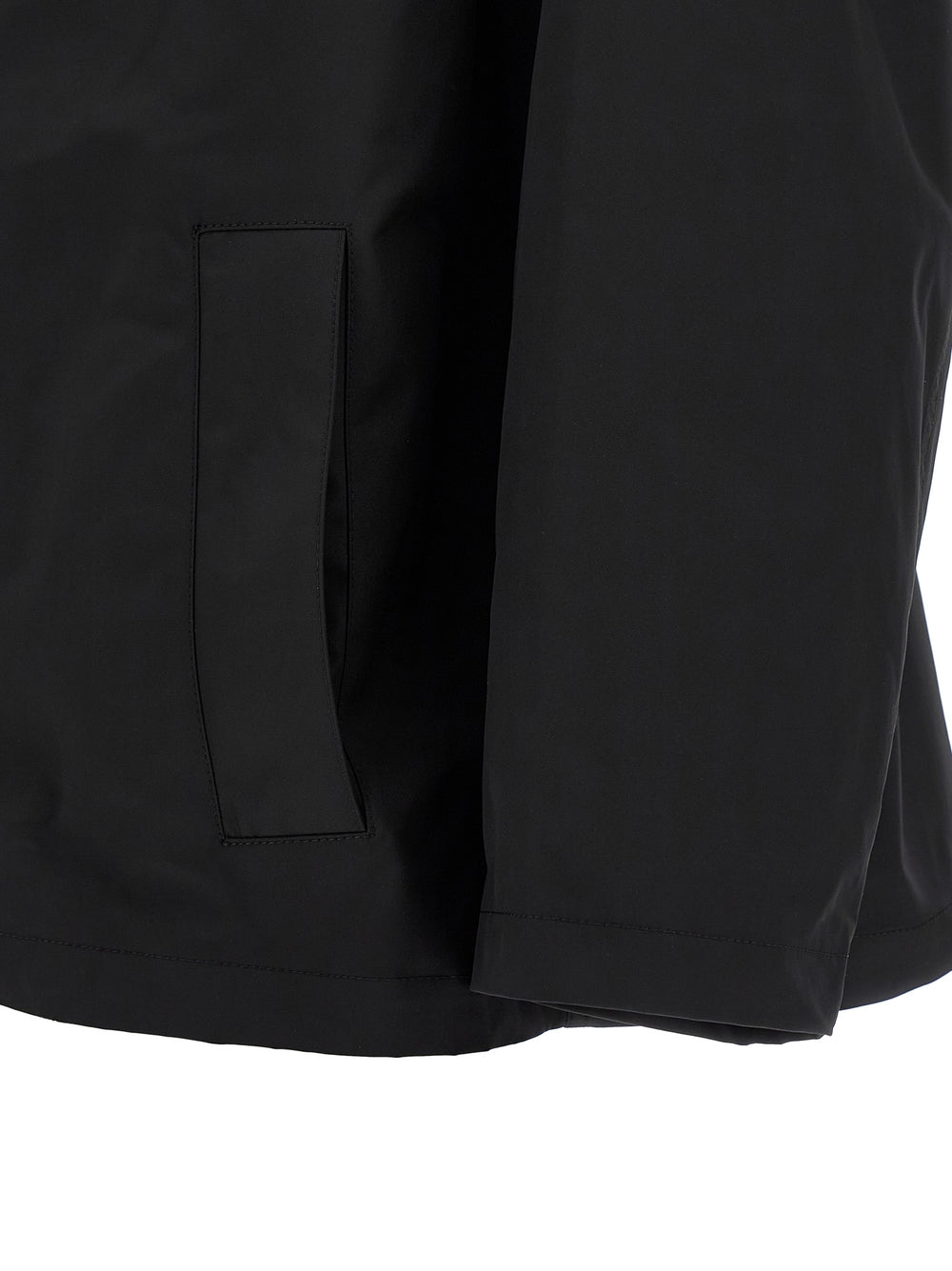 Black Polyester Parka