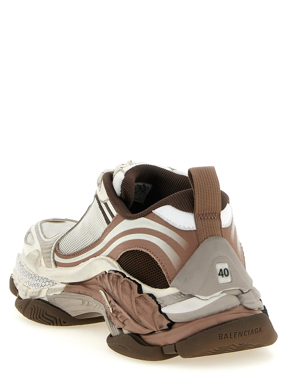 White Polyethylene Athletic Sneakers