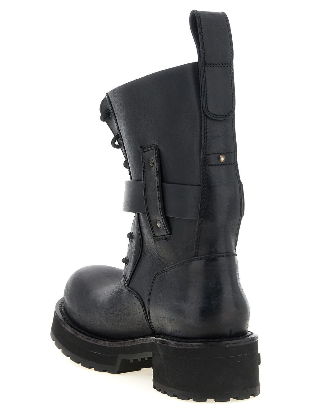 Black Calfskin Ankle Boots