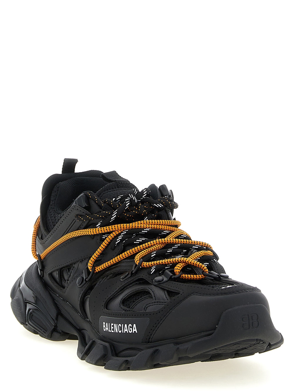 Black Polyethylene Athletic Sneakers