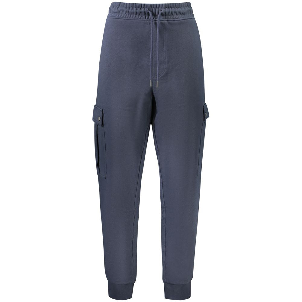 Hugo Boss Cotton Jogger Trousers in Blue