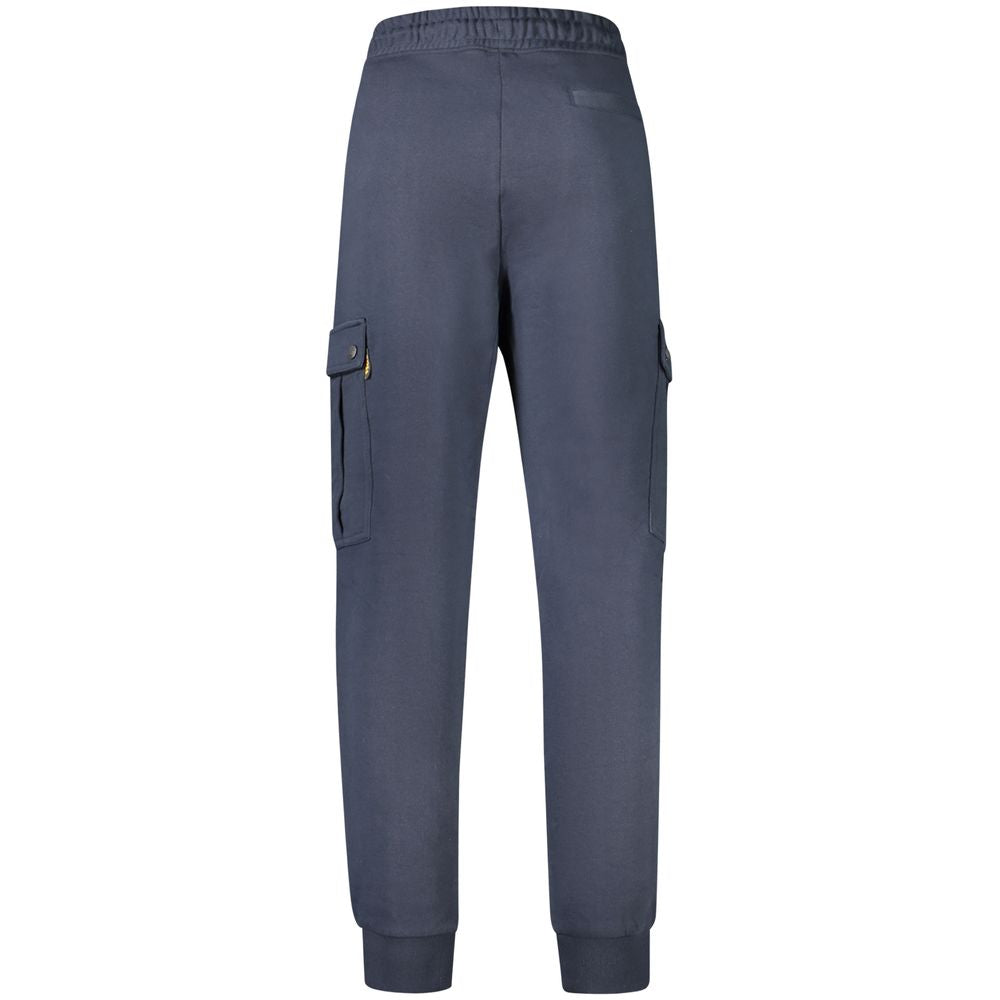 Hugo Boss Cotton Jogger Trousers in Blue
