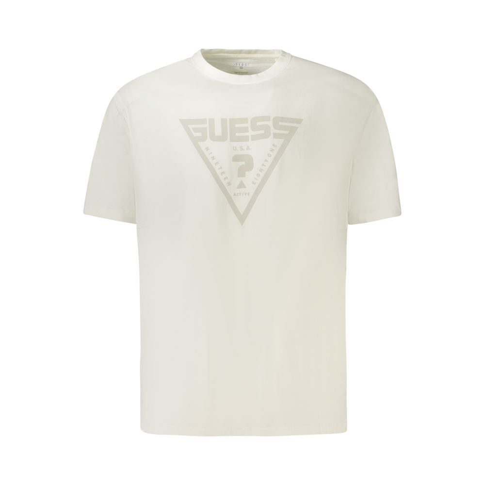 Guess Λευκό Βαμβακερό T-Shirt