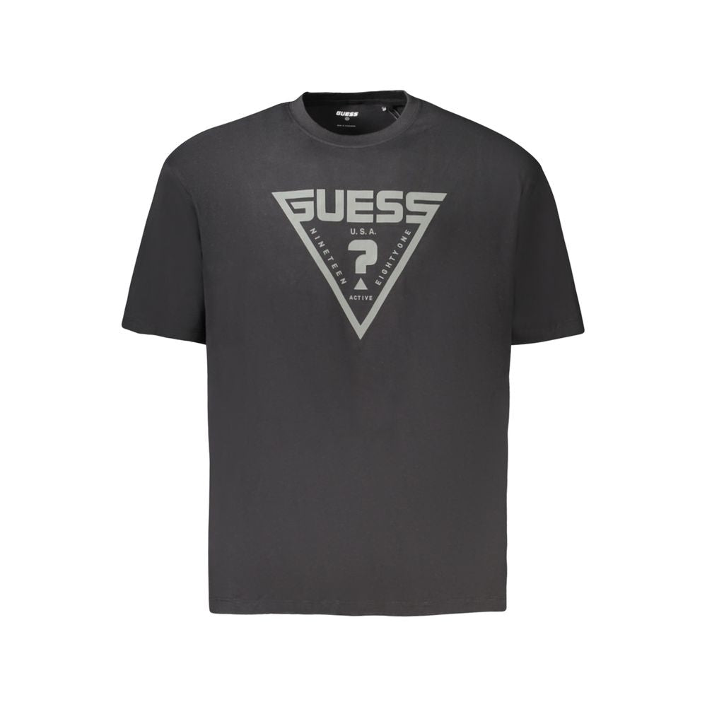 Guess Black Cotton T-Shirt