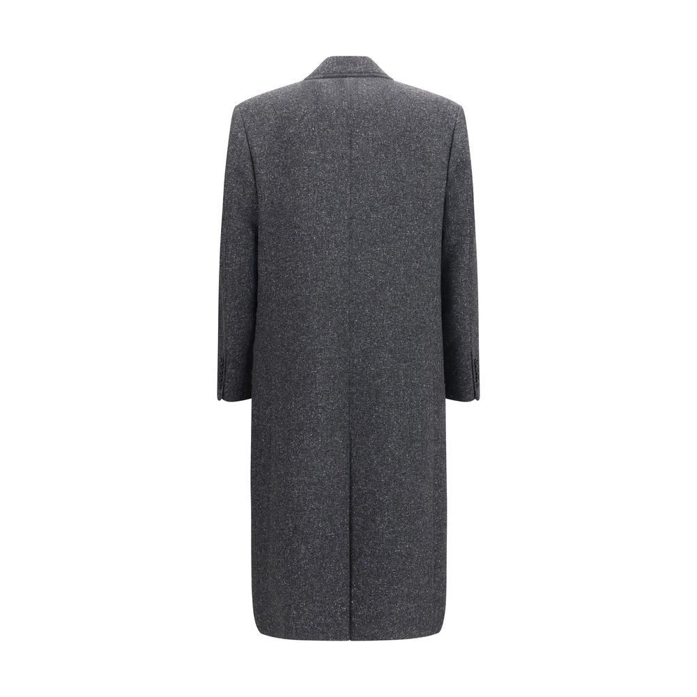 Valentino Garavani Wool Blend Coat in Gray
