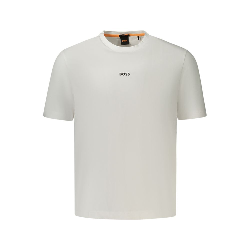Hugo Boss Βαμβακερό T-Shirt σε Λευκό