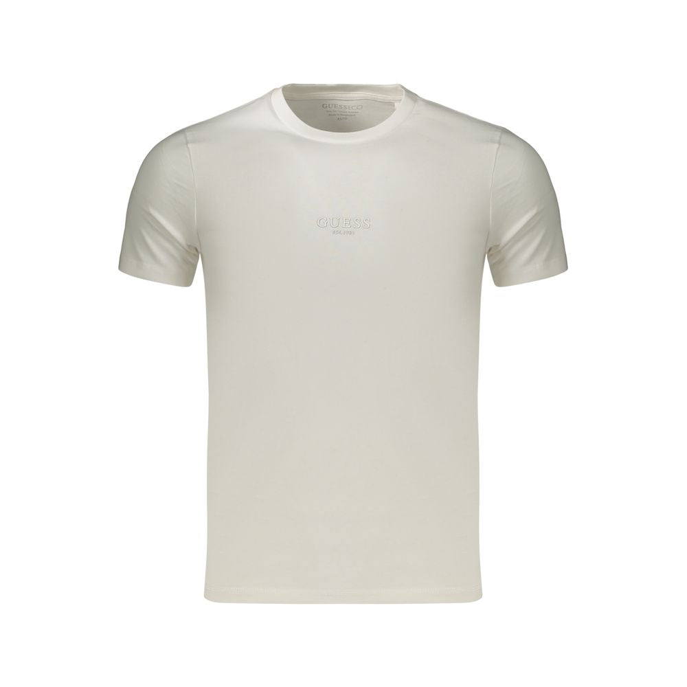 Guess Λευκό Βαμβακερό T-Shirt