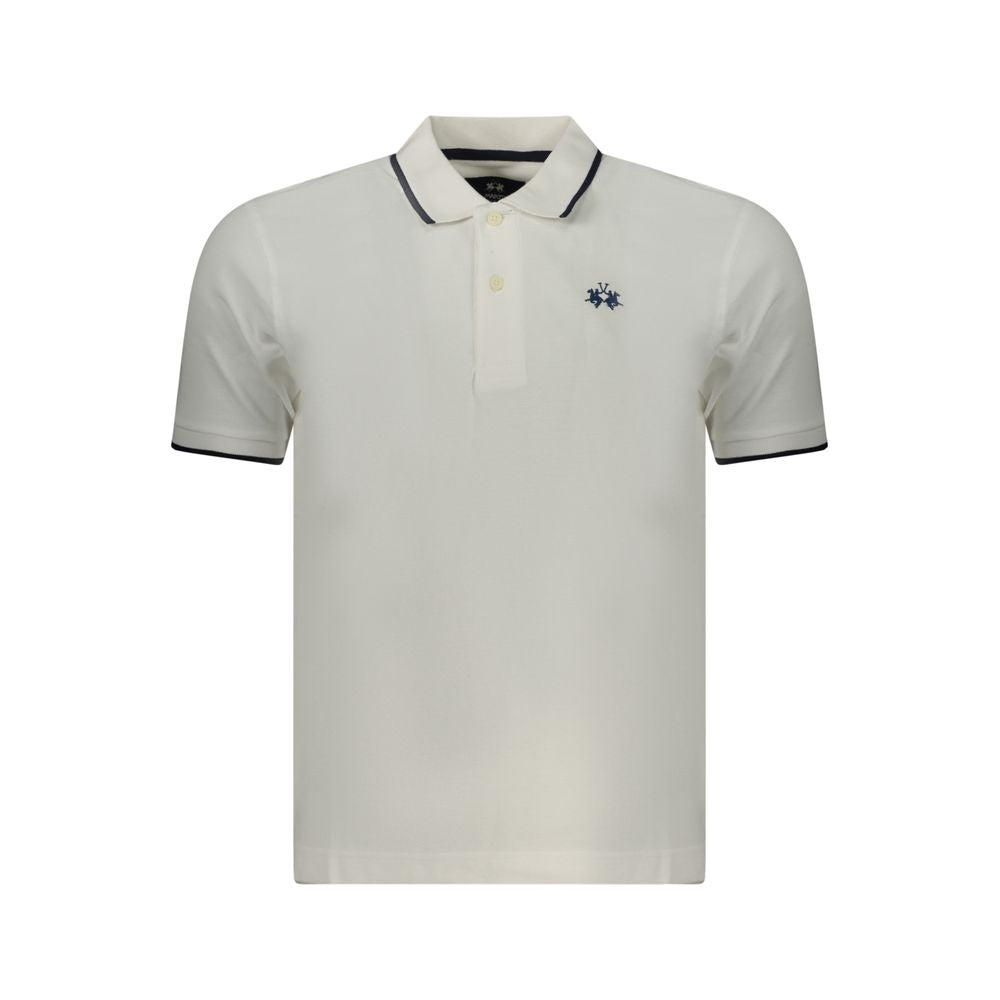 La Martina Cotton Polo Shirt in White