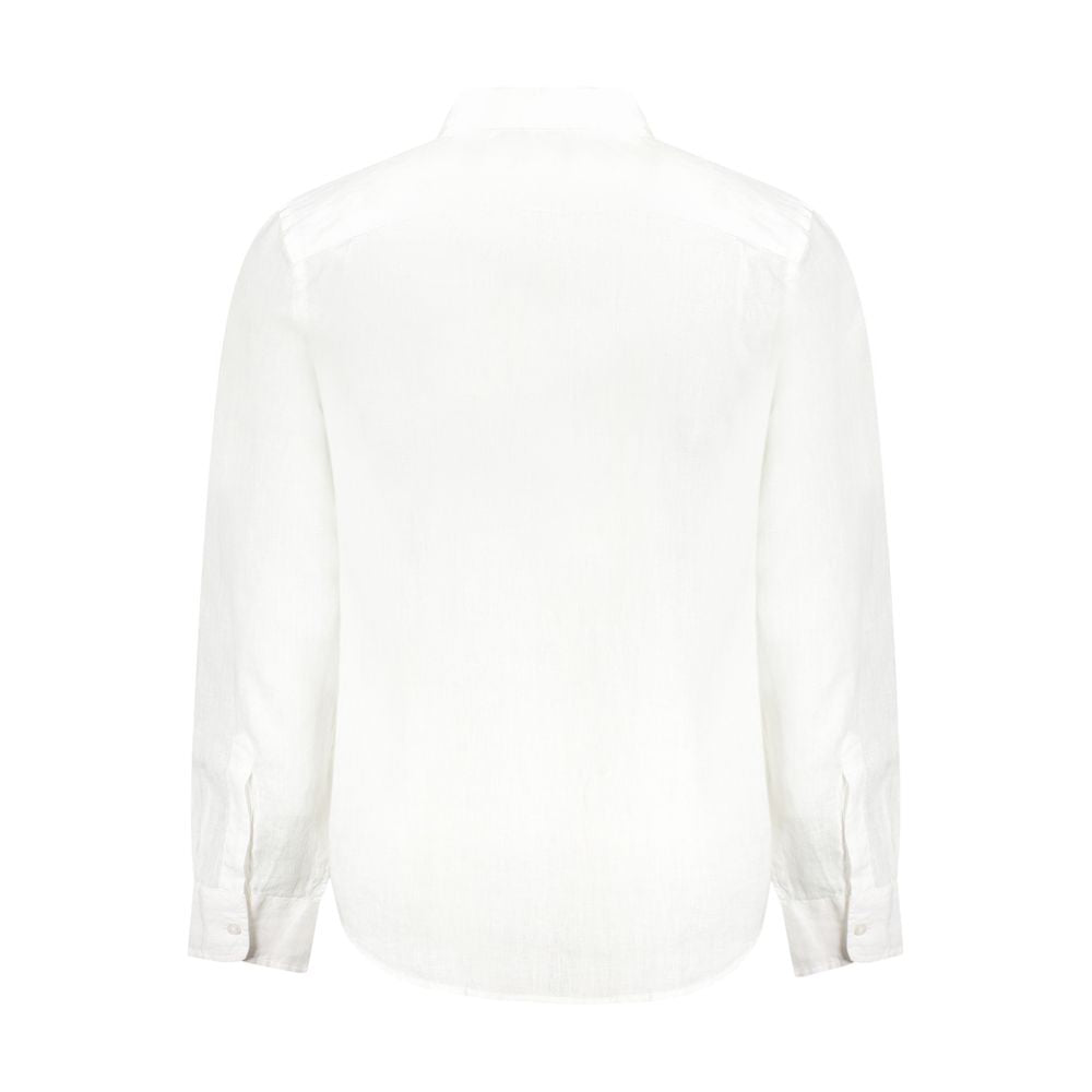 Guess White Linen Dress Shirt