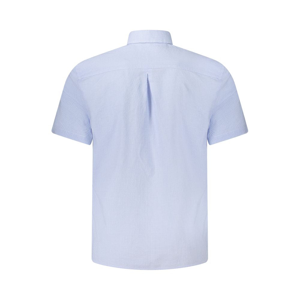 Guess Blue Cotton Short-Sleeve Shirt
