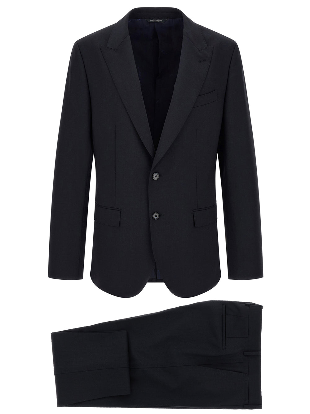 Dolce & Gabbana Virgin Wool Two-Piece Suit in Blue
