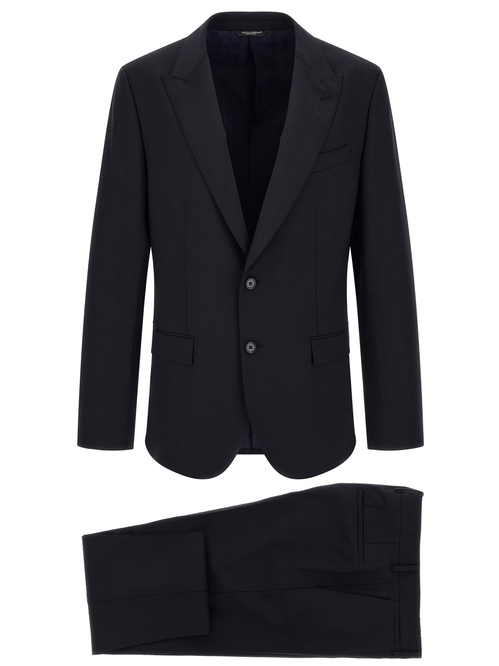 Dolce & Gabbana Virgin Wool Two-Piece Suit in Blue