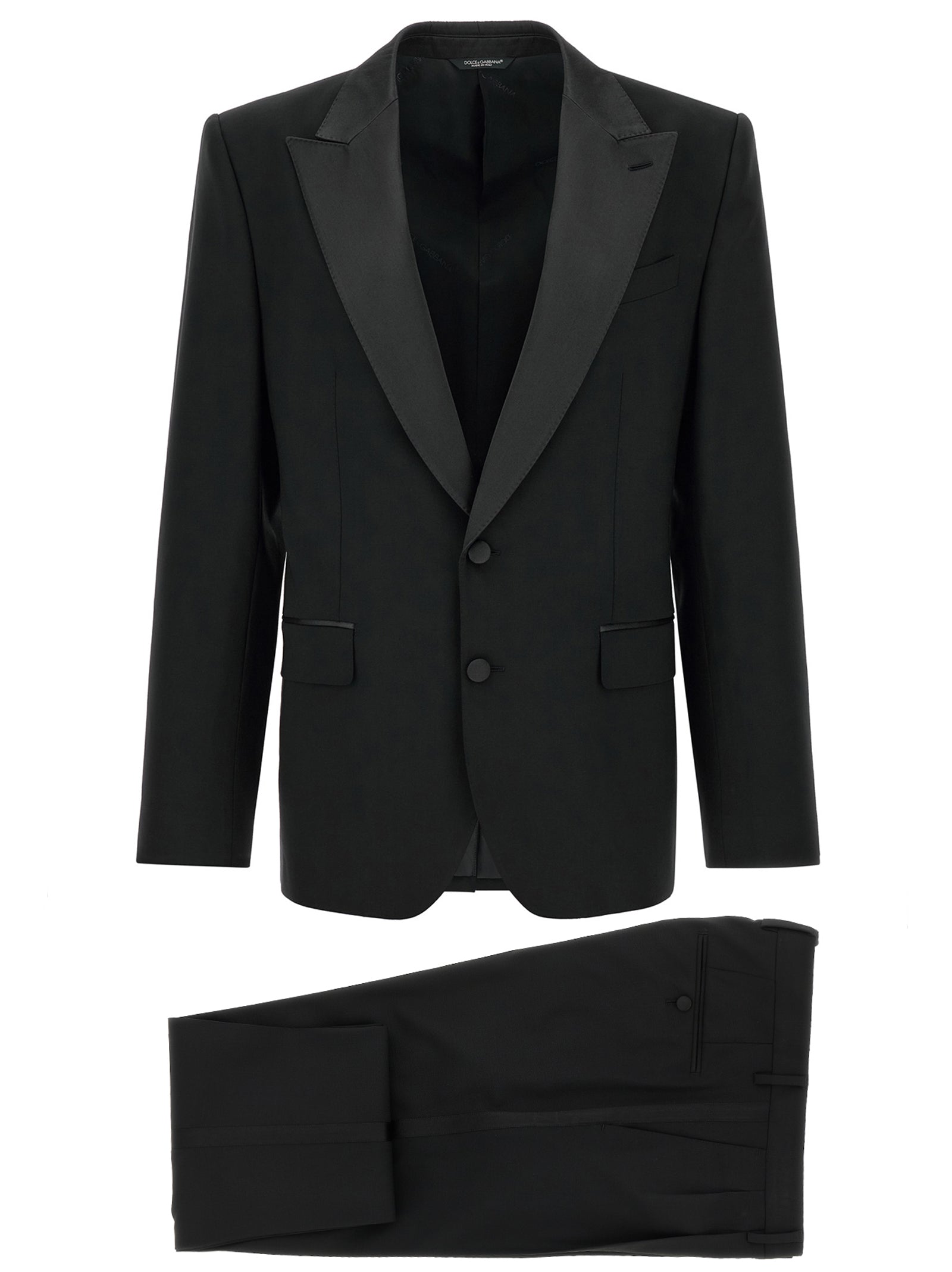 Dolce & Gabbana Virgin Wool Two-Piece Suit in Black