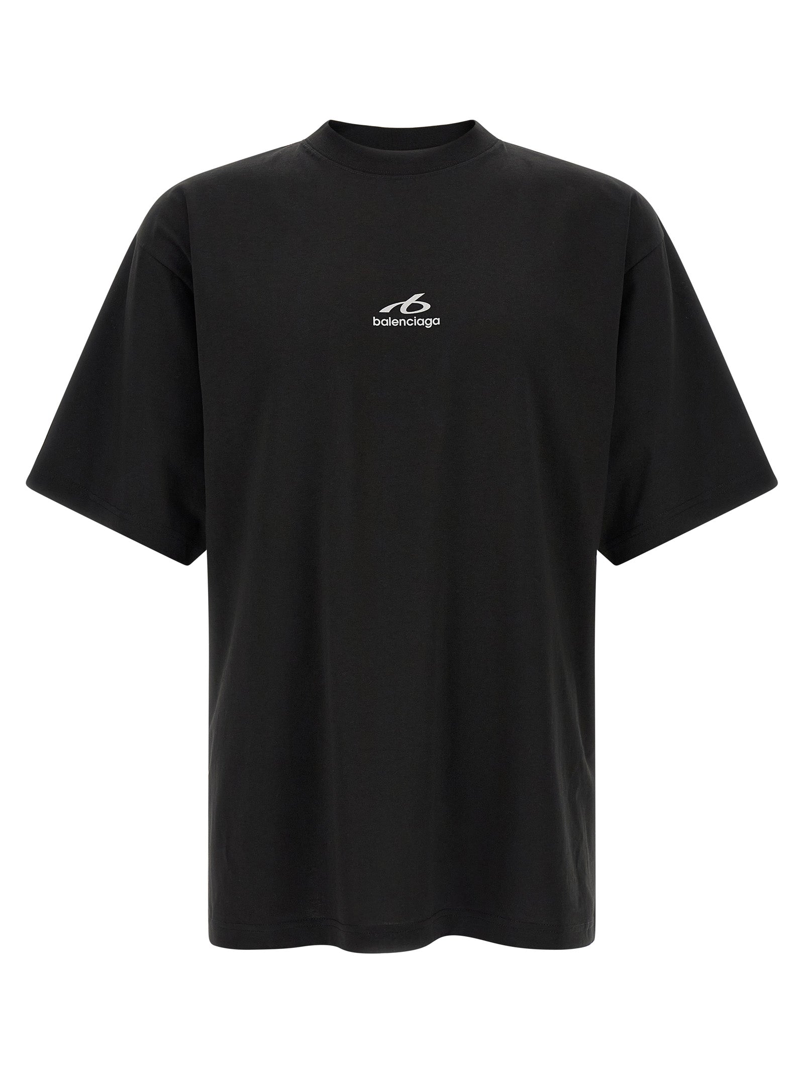 Balenciaga 100% Cotton T-Shirt in Black