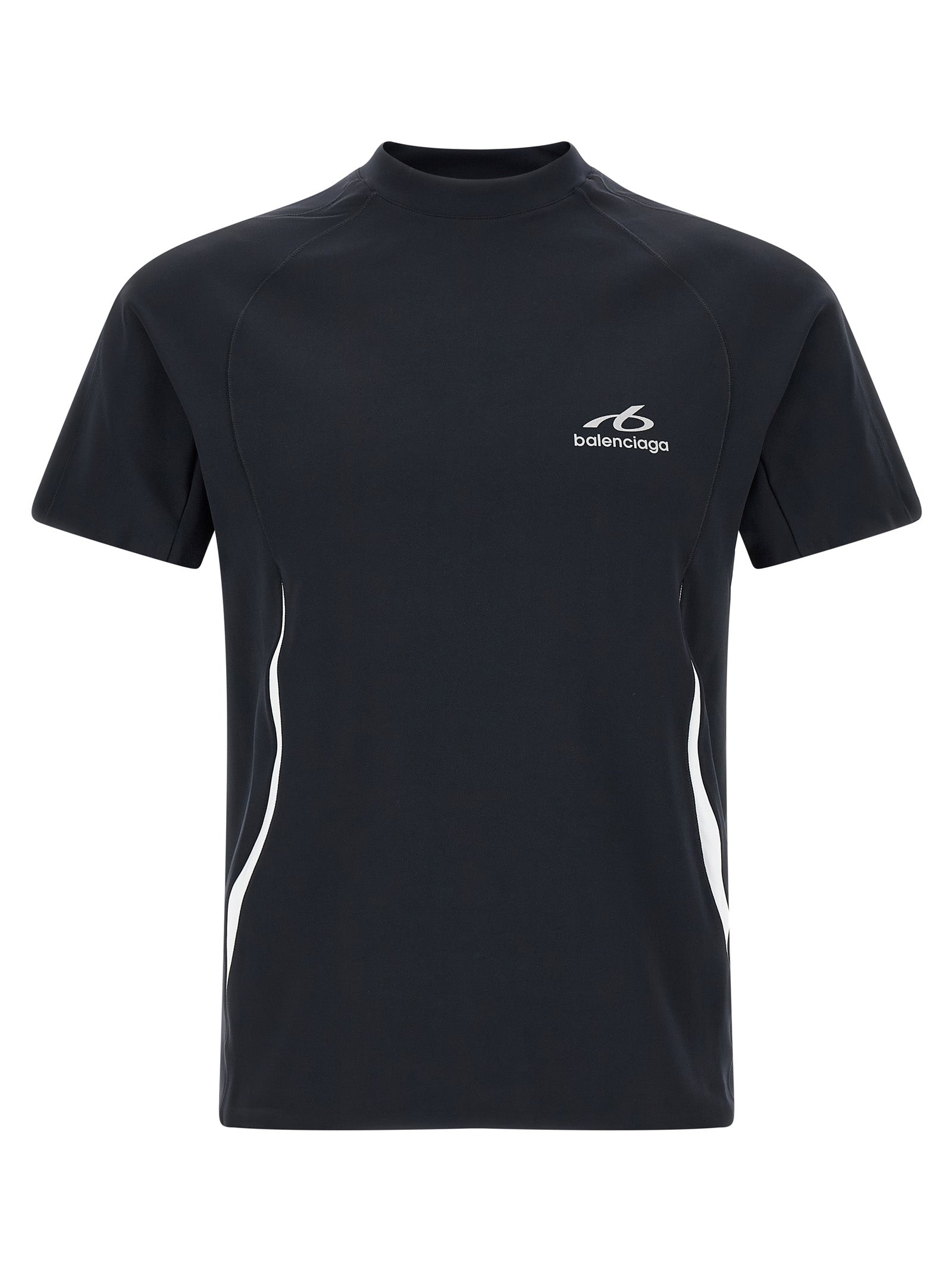 Balenciaga Stretch Technical T-Shirt in Blue