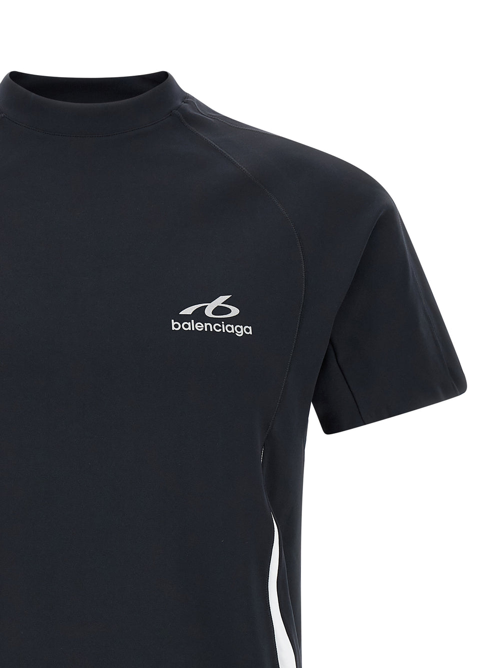Balenciaga T-Shirt από Τεχνικό Ύφασμα σε Σκούρο Μπλε