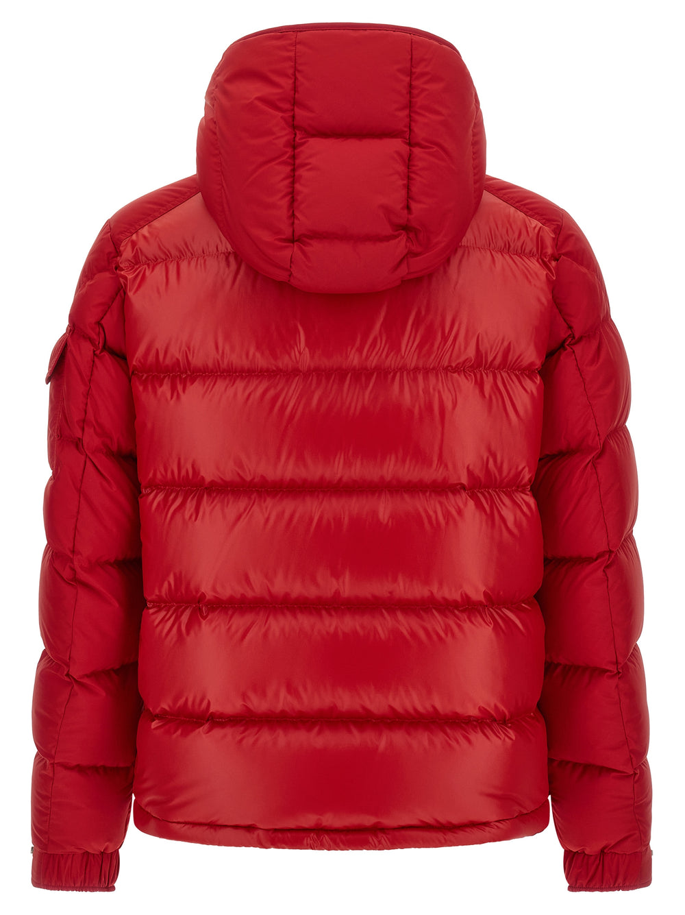 Moncler Maya 100% Polyester Full-Length Jacket in Red