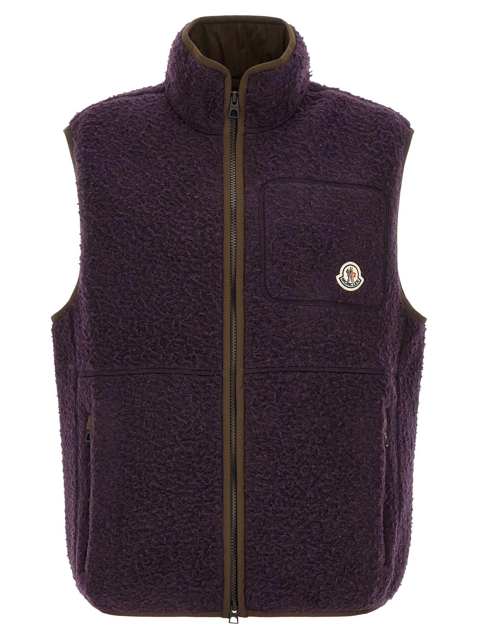 Moncler Sleeveless Jacket in Purple