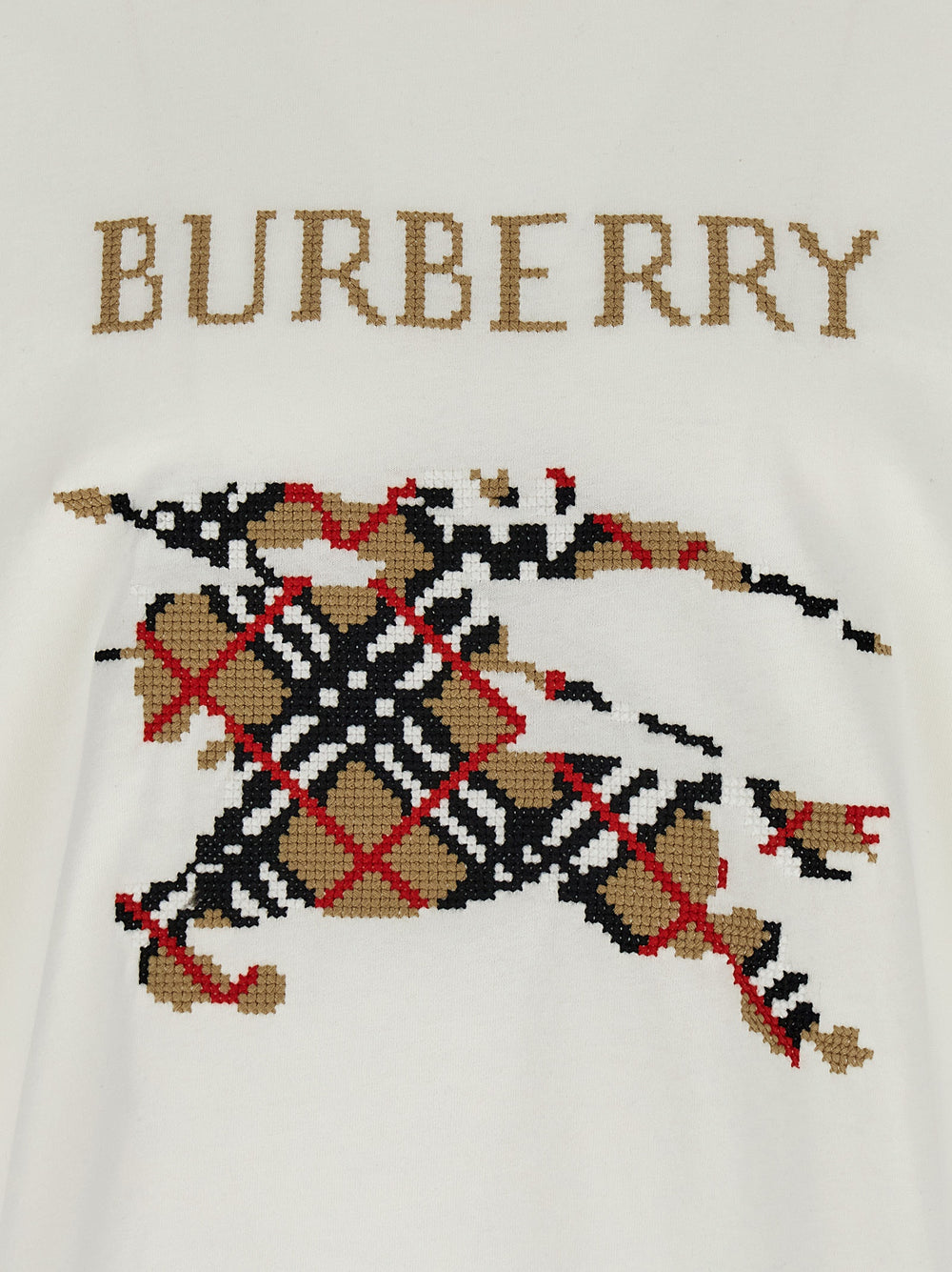 Burberry Cotton T-Shirt in White