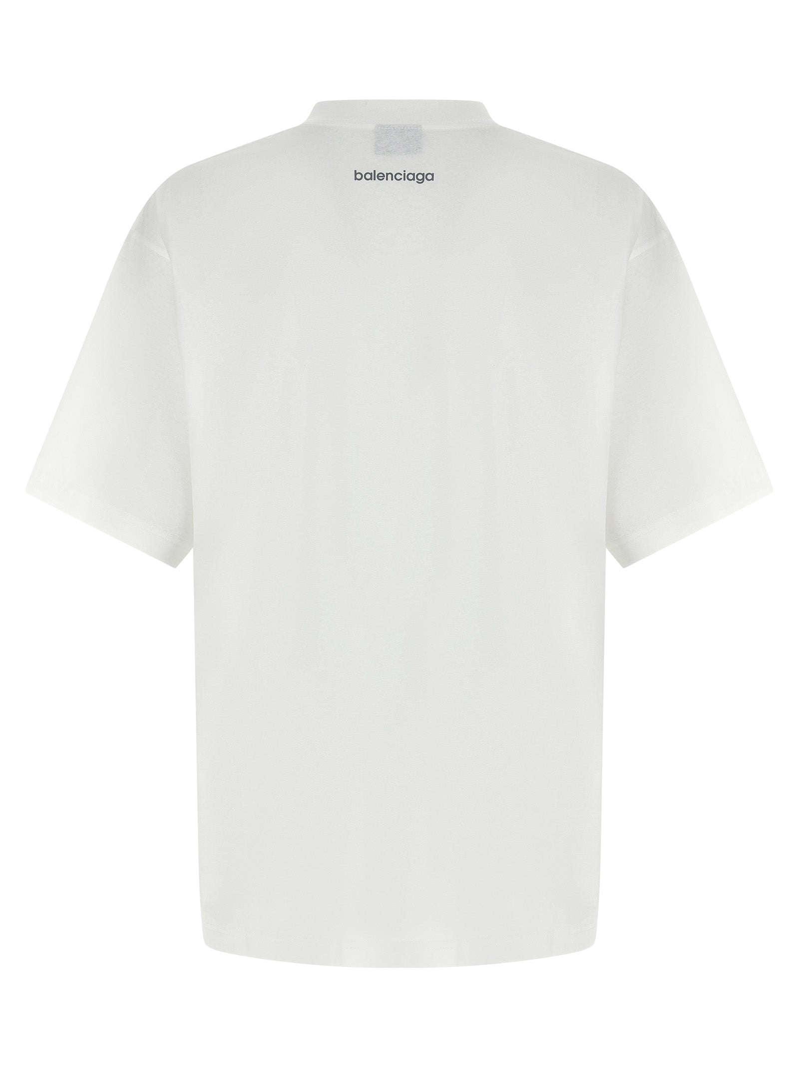 Balenciaga 100% Cotton T-Shirt in White