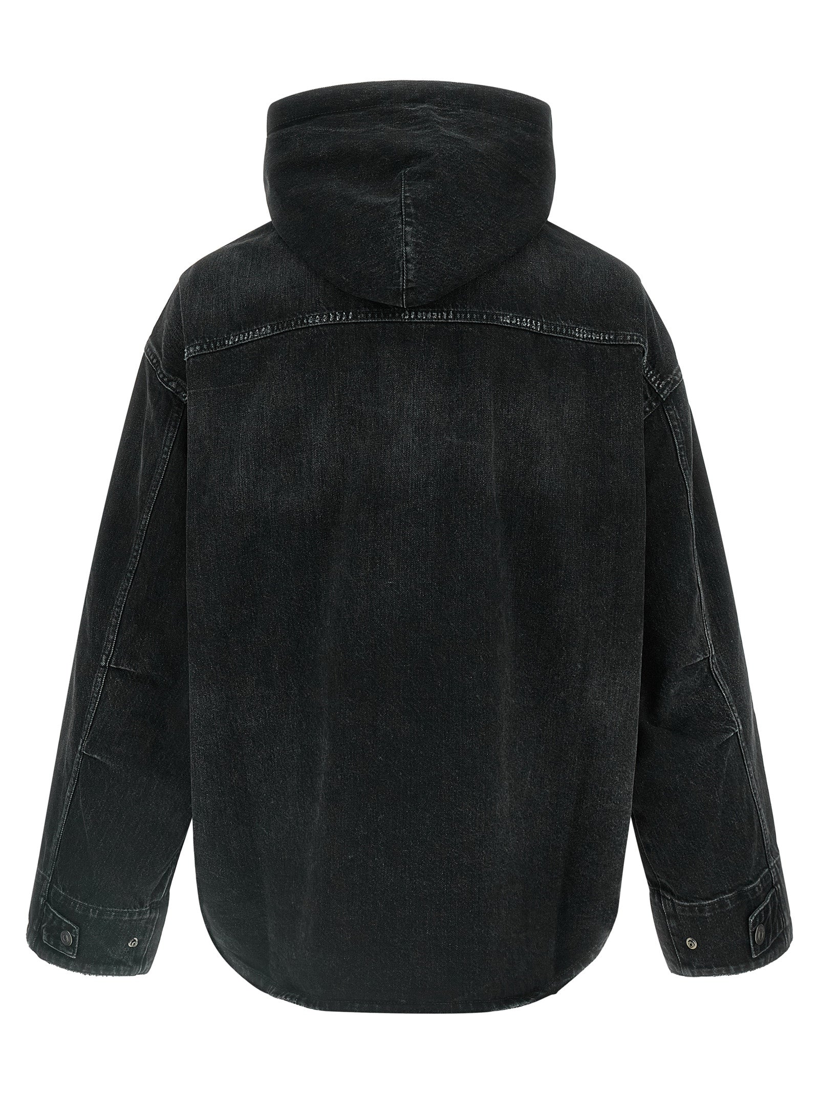 Balenciaga Cotton Denim Jacket in Black