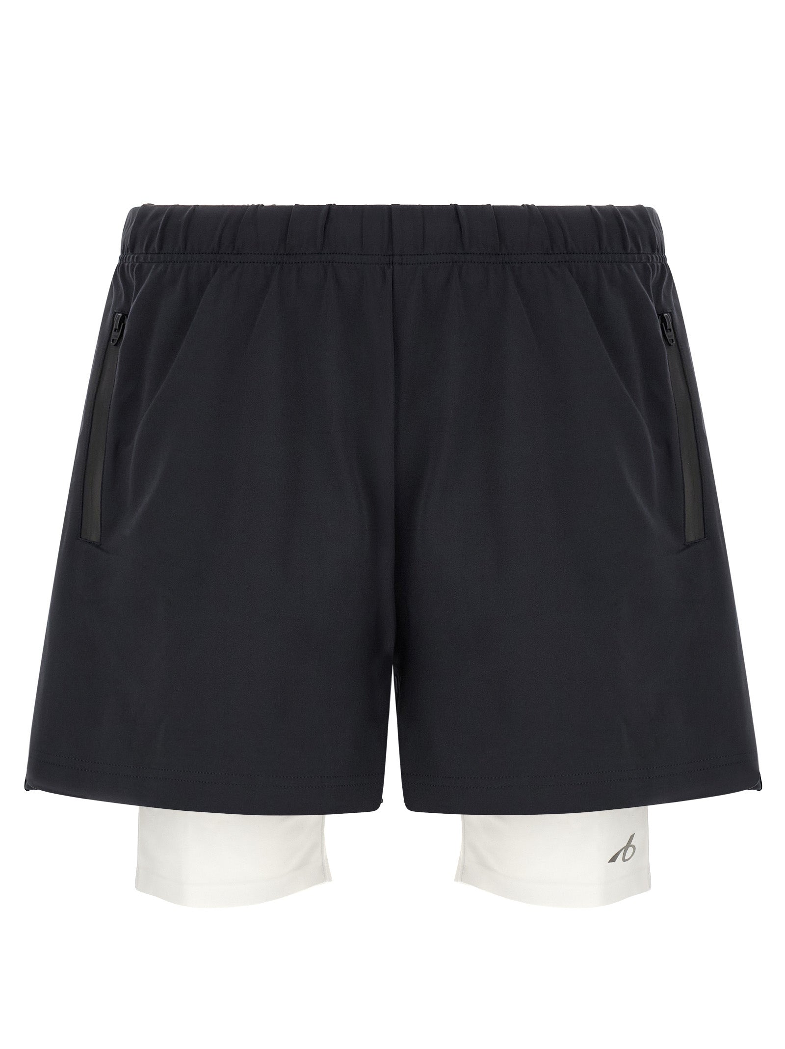 Balenciaga Bicolor Polyamide Bermuda Shorts in White/Black