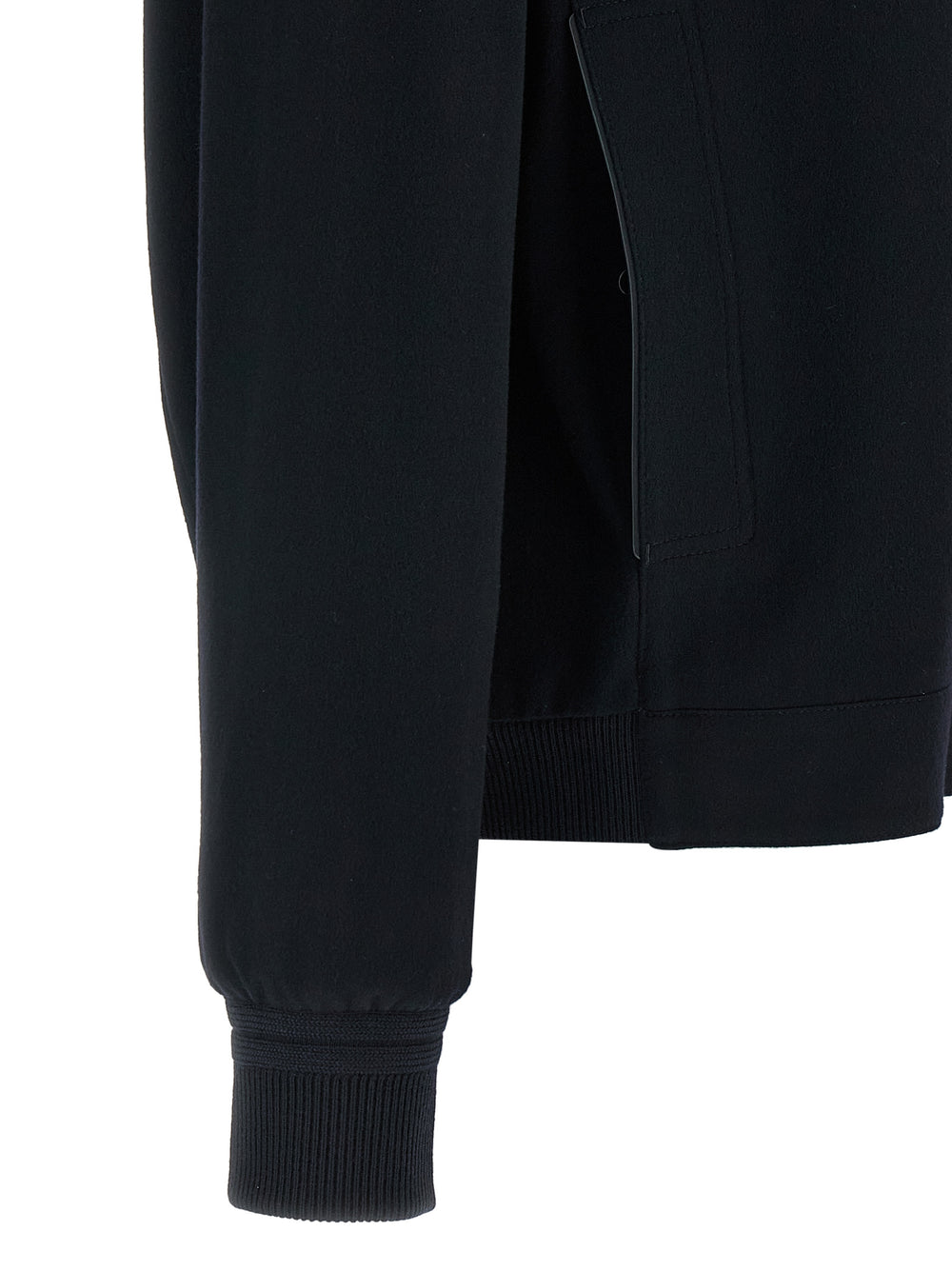 Zegna Cashmere Bomber Jacket in Blue