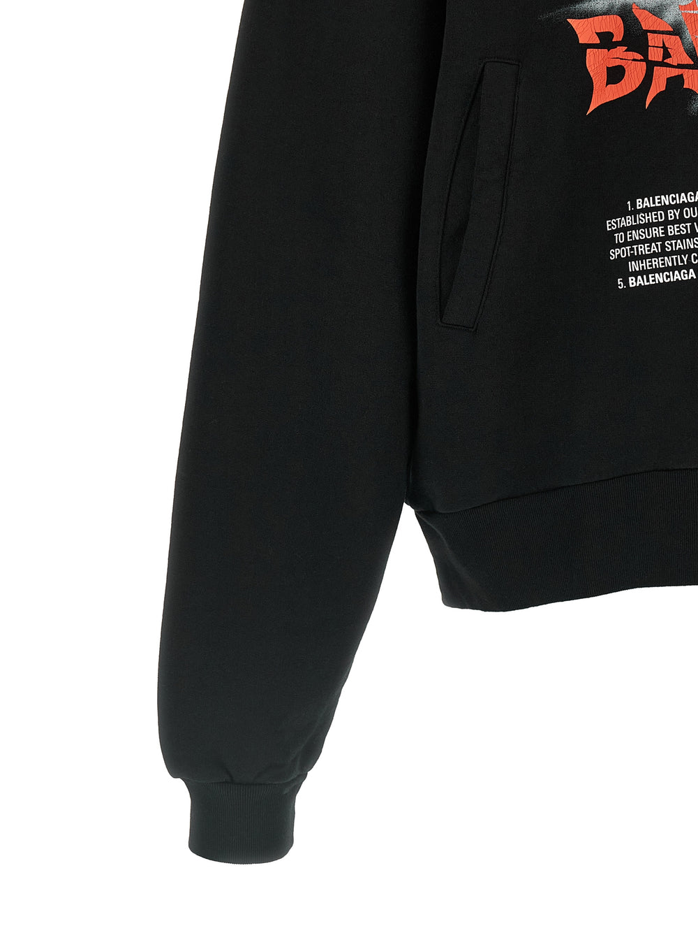 Balenciaga 100% Cotton Sweatshirt in Black