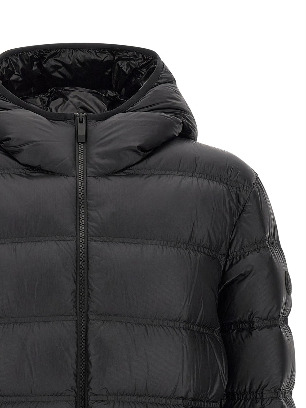 Moncler Guadiana 100% Polyamide Full-Length Down Jacket in Black