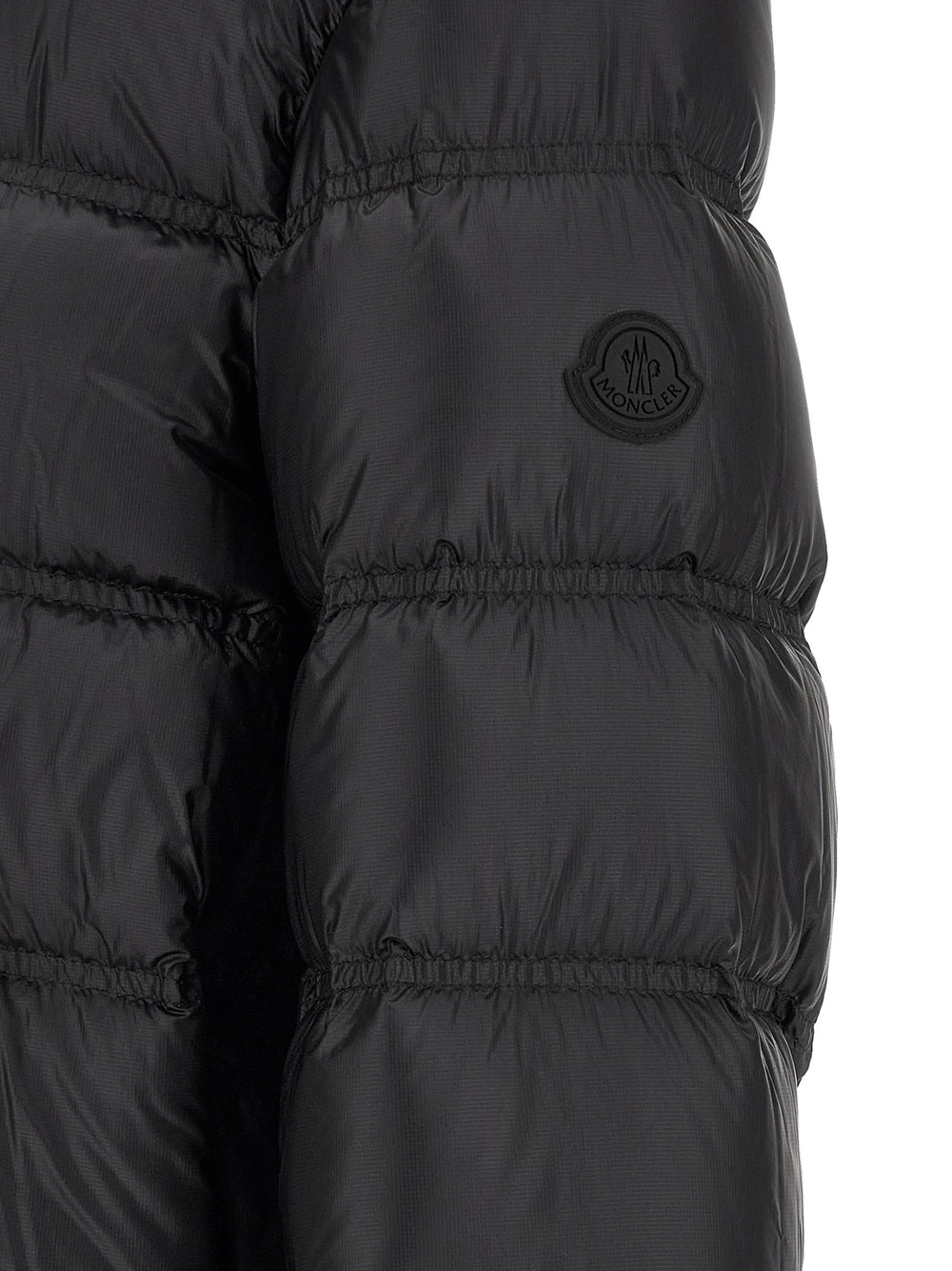 Moncler Guadiana 100% Polyamide Full-Length Down Jacket in Black