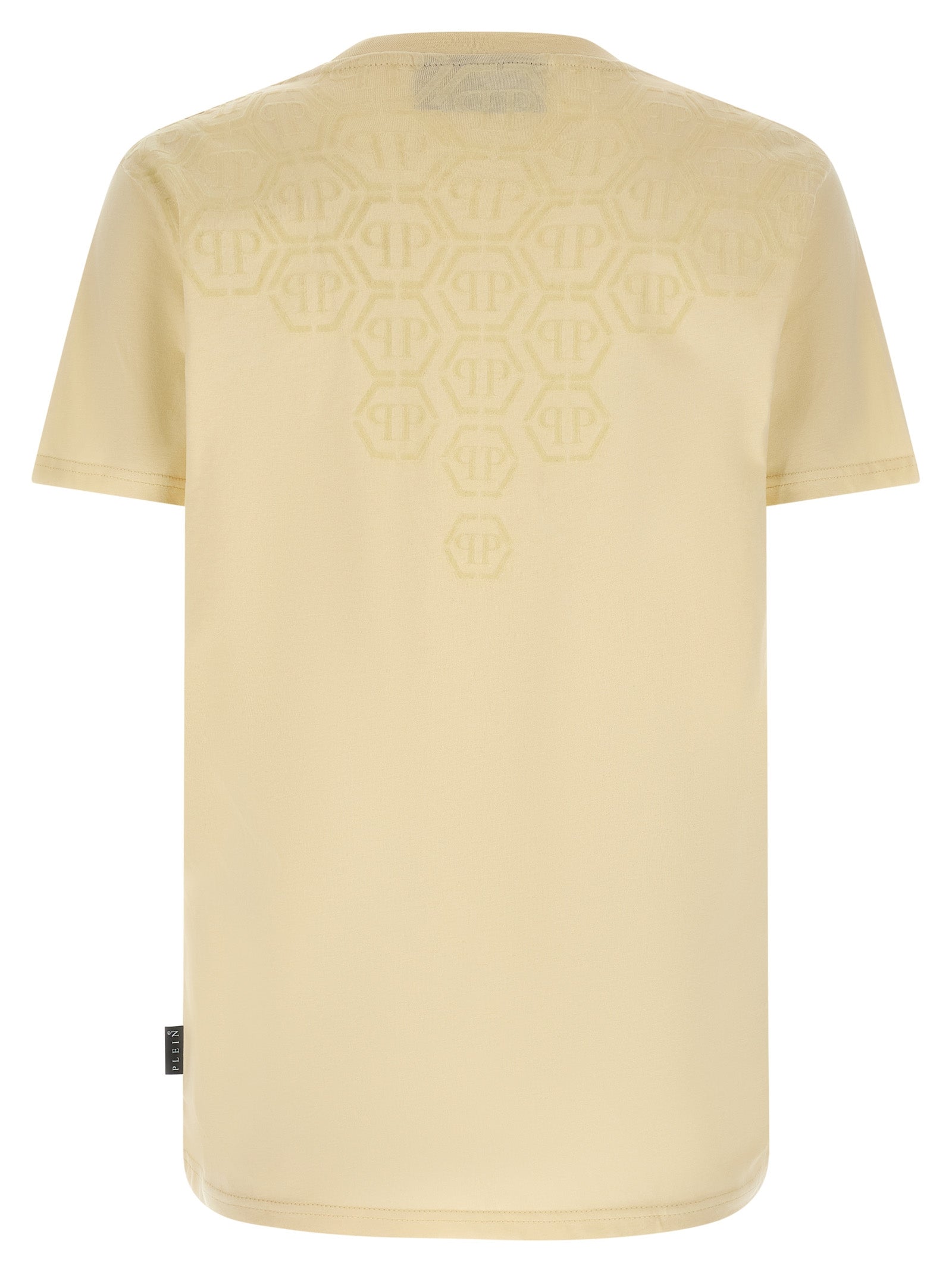 Philipp Plein 100% Cotton T-Shirt in Beige