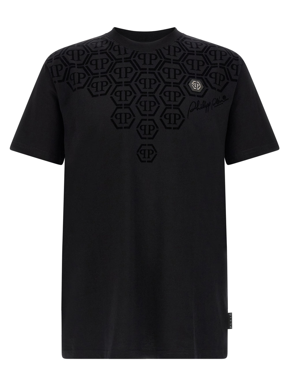 Philipp Plein 100% Cotton T-Shirt in Black
