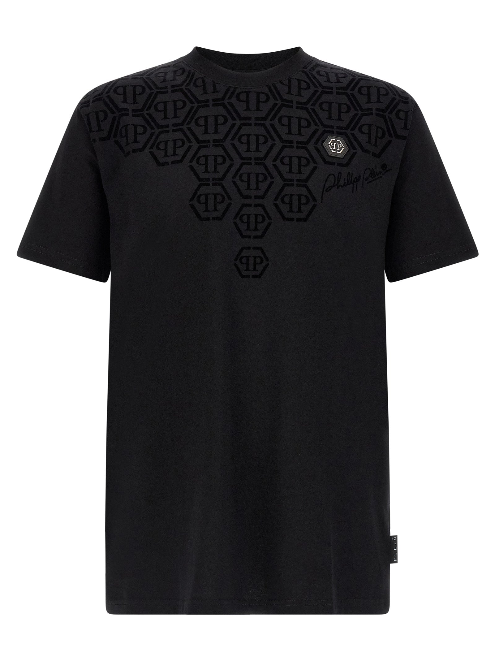 Philipp Plein 100% Cotton T-Shirt in Black