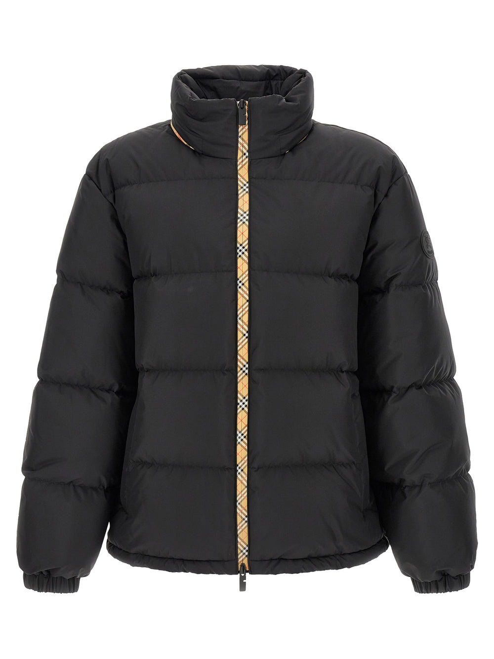 Burberry Quilted Polyester Parka in Black
