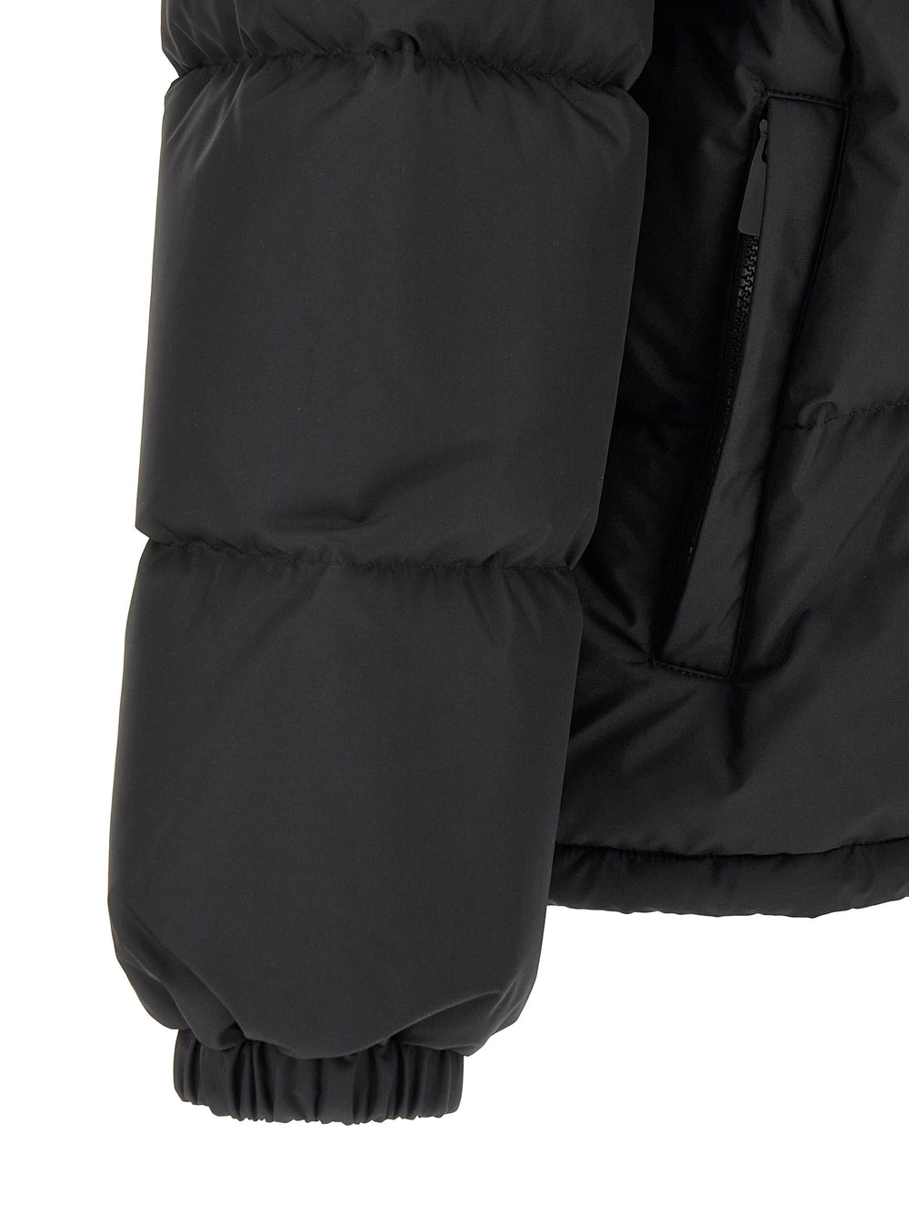 Burberry Quilted Polyester Parka in Black