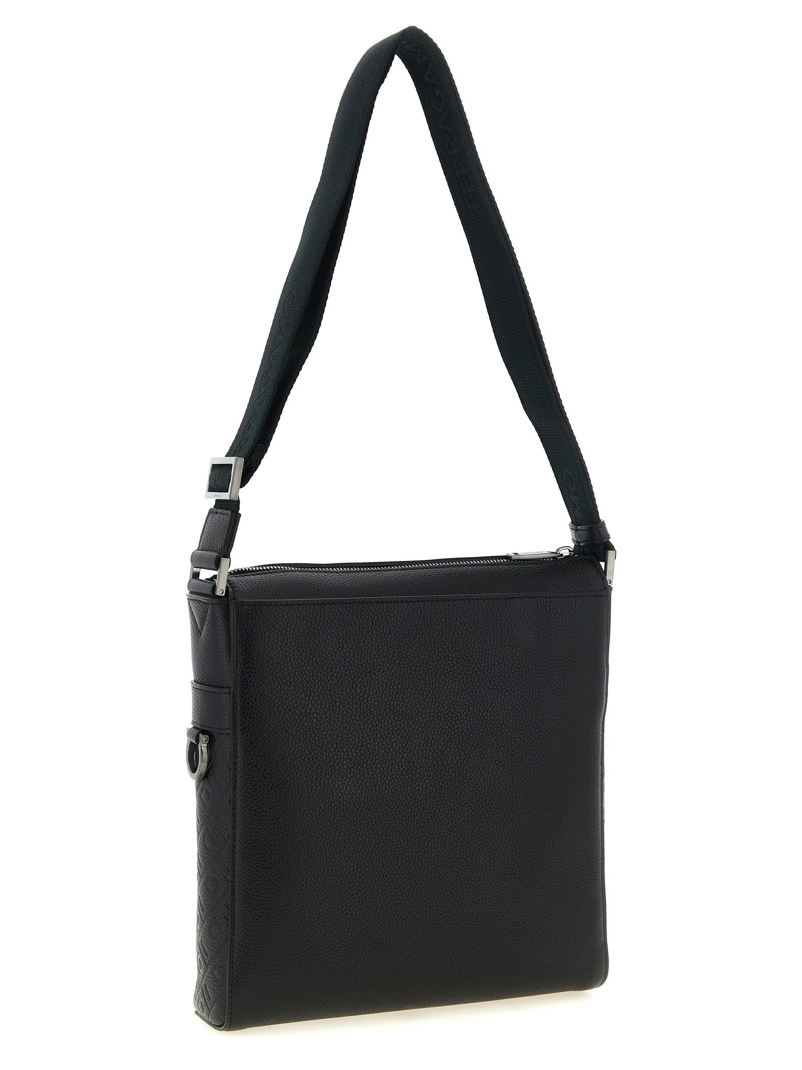 Ferragamo Calfskin Crossbody Bag in Black