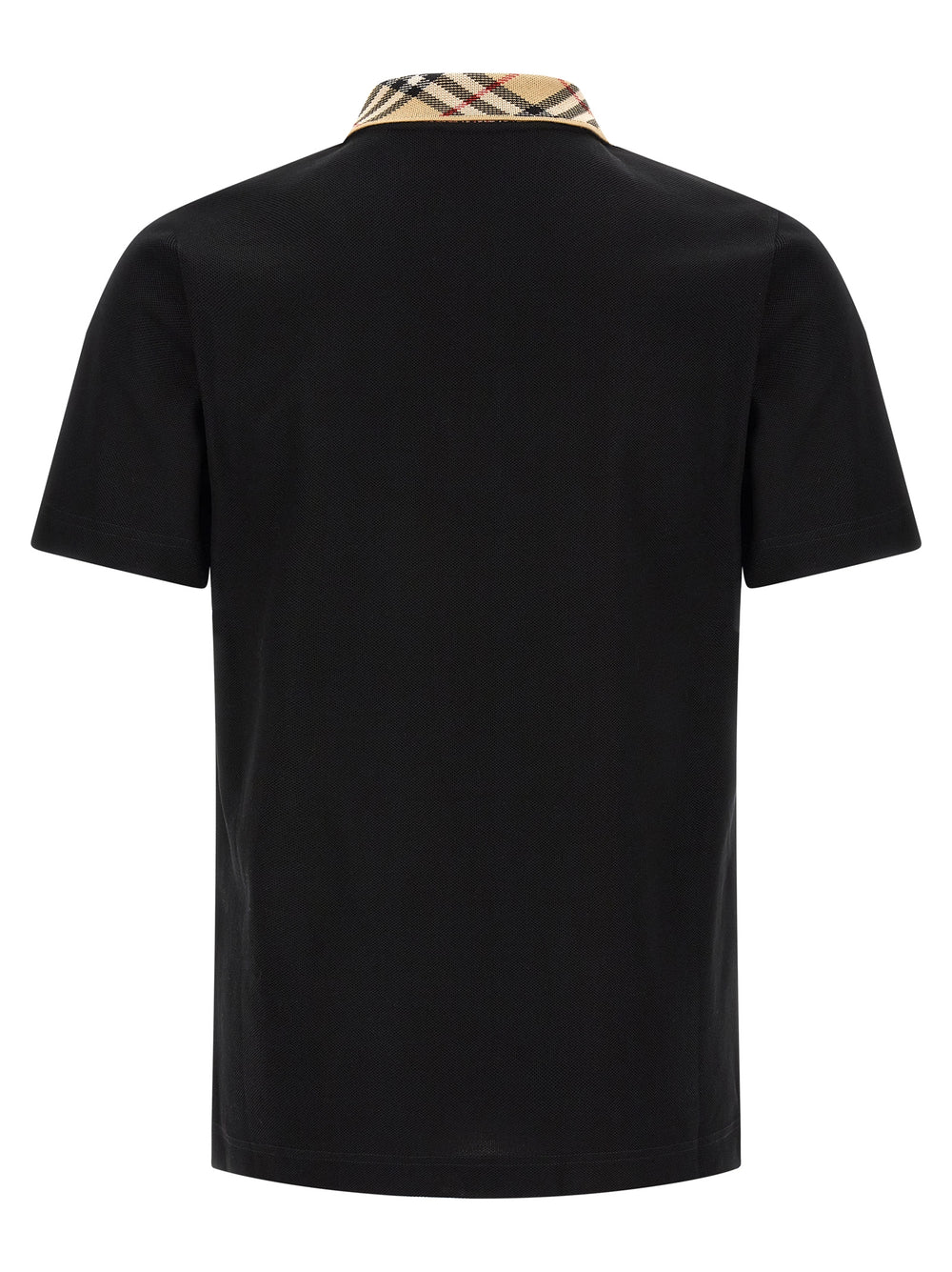 Burberry 100% Cotton Piqué Polo Shirt in Black