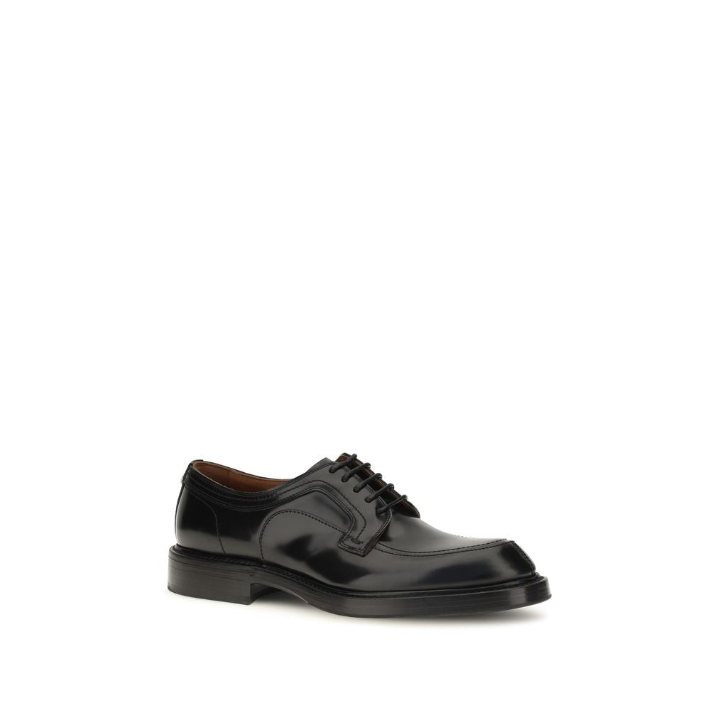 Dolce & Gabbana Calf Leather Oxford Derby Shoes in Black