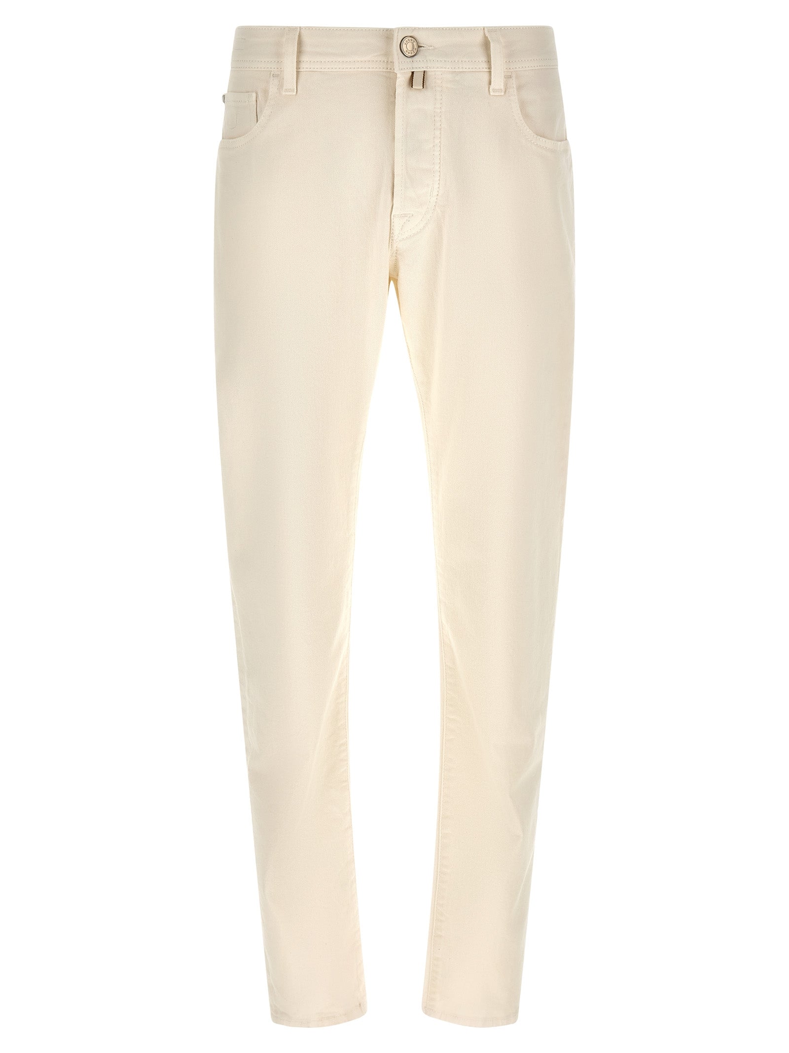 Jacob Cohen Cotton Tapered Jeans in White