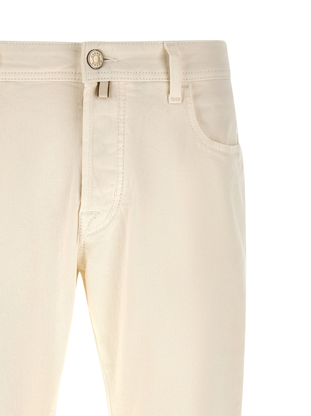 Jacob Cohen Cotton Tapered Jeans in White