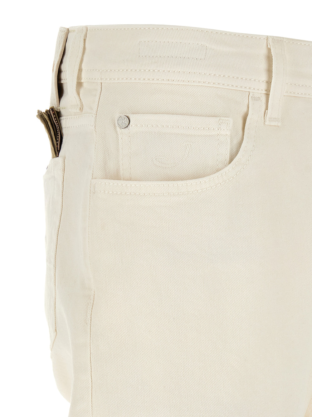 Jacob Cohen Cotton Tapered Jeans in White