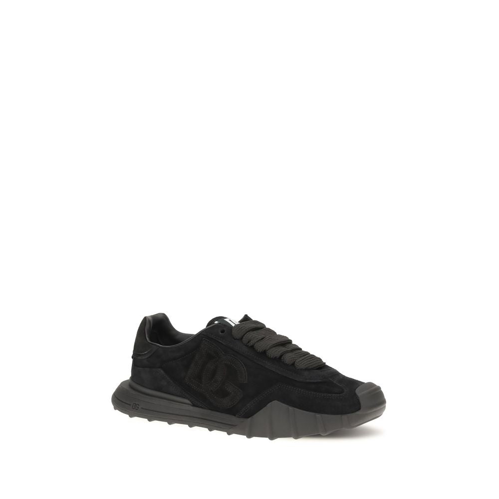 Dolce & Gabbana Calf Leather Sneakers in Black