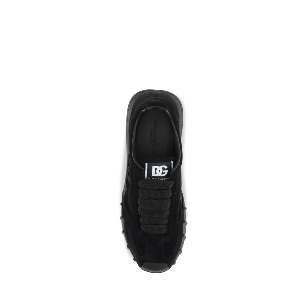Dolce & Gabbana Calf Leather Sneakers in Black